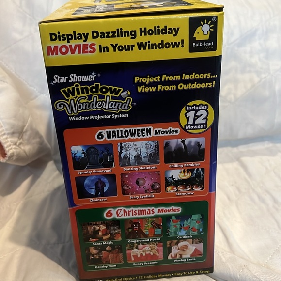 Star Shower Window Wonderland Window Projector System 12 Holiday Movies - Picture 4 of 12